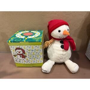 New Sammy the Snowman Scentsy Buddy Christmas Winter OPEN BOX No Scent Pak